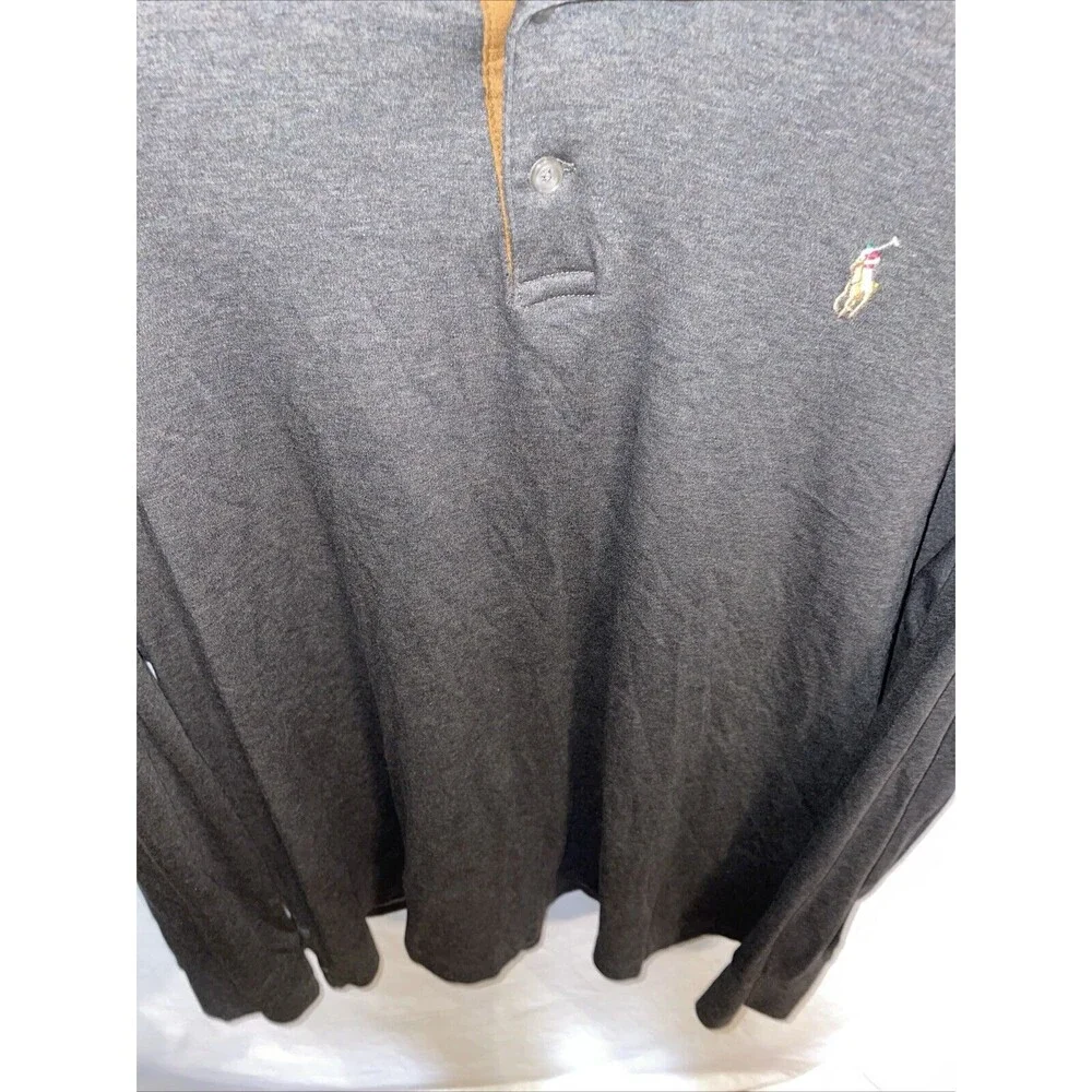 Polo Ralph Lauren Men’s LS Casual Shirt Size XL Charcoal Gray Golf Comfort